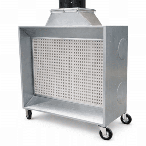 Mobile Absaugwand 1400x1900 mm kaufen – kompakte Trocken-Absaugwand LK 2